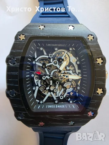 Мъжки луксозен кварцов часовник Richard Mille 24 месеца гаранция