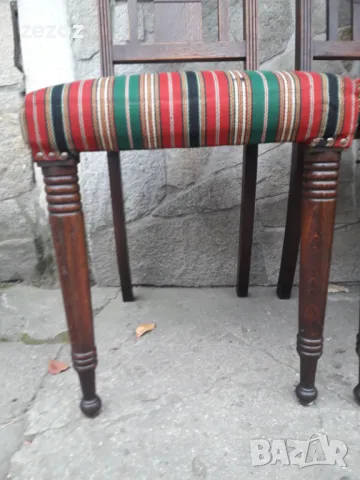 Столове ретро масив-3бр №020, снимка 4 - Столове - 47405708