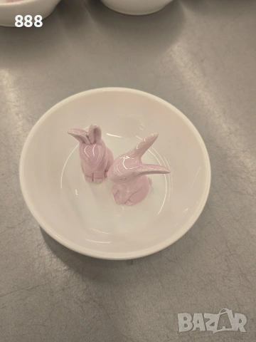 великденски купички подноси зайчета , снимка 4 - Чинии - 53564408