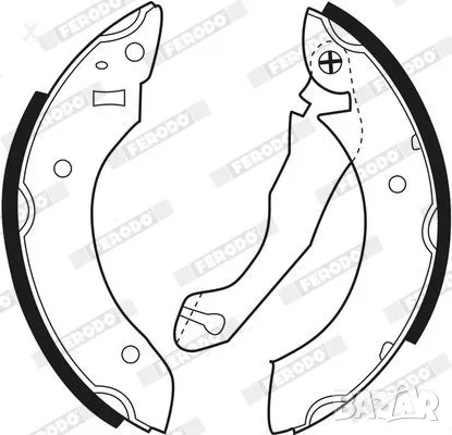 FERODO FSB164 Задни челюст FORD Escort Mk3 Mk4, Orion Mk1 Mk2, 1980-2000 OE 5020408  OE 1544632     