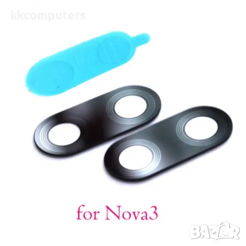 Стъкло камера за Huawei Nova 3 / Черен / Баркод : 562485