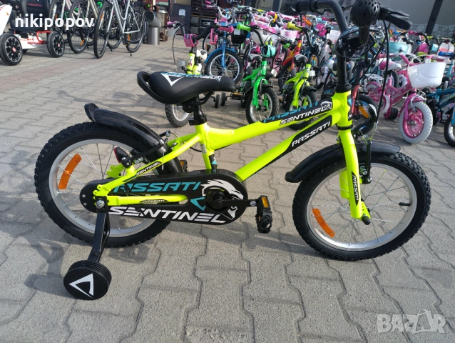 PASSATI Алуминиев велосипед 16" SENTINEL жълт, снимка 12 - Велосипеди - 53759348