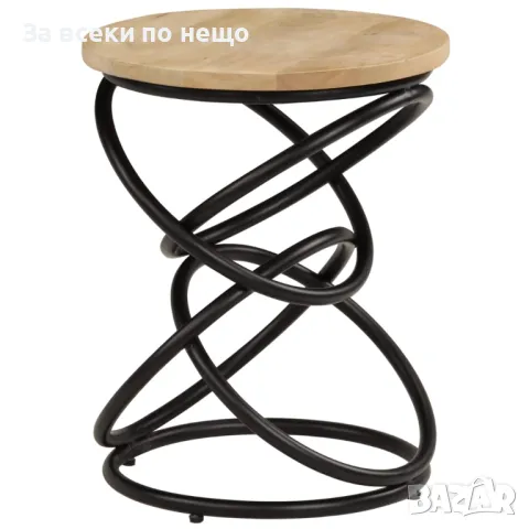 Крайна маса, мангово дърво масив, 40х50 см Код P518