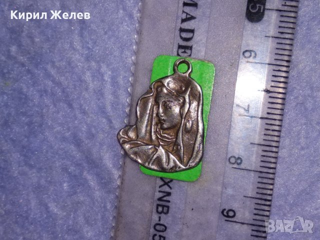 СТАРА СРЕБЪРНА КАТОЛИЧЕСКА ИКОНКА МАЙСТОРСКА ХУДОЖЕСТВЕНА ИЗРАБОТКА 25158, снимка 9 - Антикварни и старинни предмети - 39307816