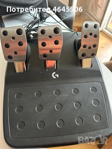 Волан с педали и скоростен лост Logitech - G923, PS4/PS5/PC, черен, снимка 3 - Аксесоари - 52342679