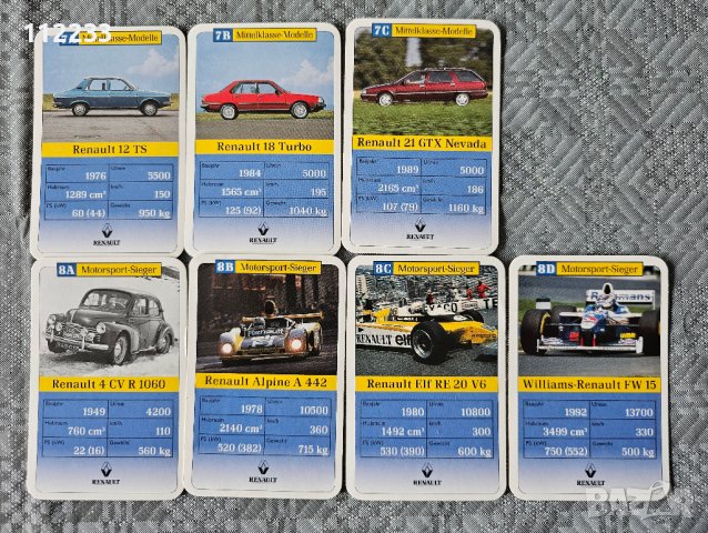 Карти Renault юбилейни, снимка 5 - Колекции - 41096835