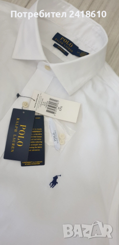 POLO Ralph Lauren  Pique Cotton Mens Size 17 /1/2 XL - 2XL НОВО !ОРИГИНАЛ! Мъжка Риза!
