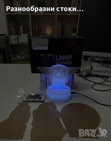 🌌 3D Лампа Star Wars (4 в 1)