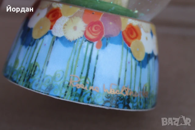 Немска стъклена топка/глобус с фигурка ''Goebel'', снимка 10 - Антикварни и старинни предмети - 51107862