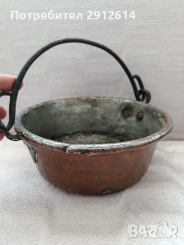 Старо медно канче , снимка 6 - Декорация за дома - 51590239