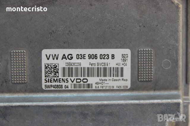Моторен компютър ЕCU VW Polo 9N2 (2005-2009г.) 1.2 бензин 03E906023B / 03E 906 023 B / 5WP4080804, снимка 2 - Части - 40637178