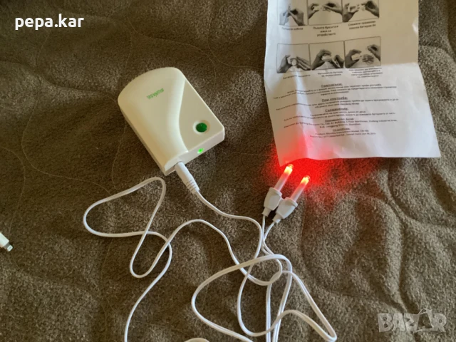 BioNase БиоНасе уникален уред за лазерна терапия и лечение на хрема, алергичен ренинт и синузит, снимка 2 - Друга електроника - 51342944