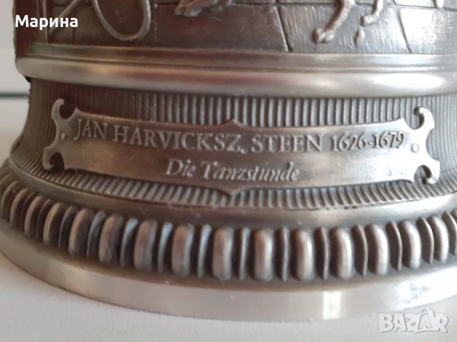 Халба за бира от калай "Рембранд" Antik*Vintage #89, снимка 8 - Антикварни и старинни предмети - 51556393