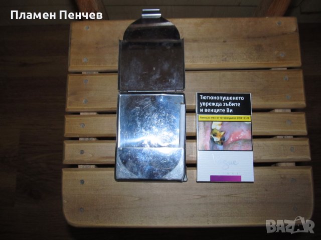 стара табакера със запалка, снимка 5 - Антикварни и старинни предмети - 39889079