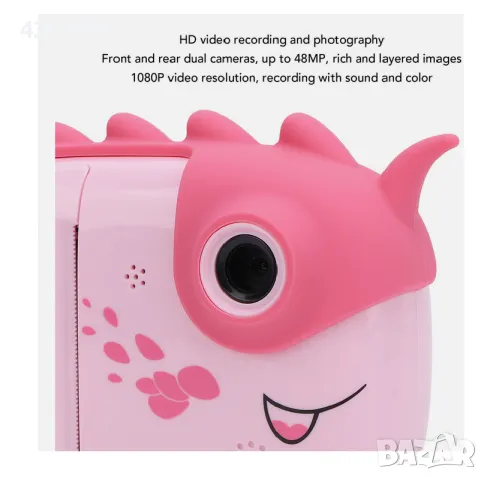  Мини принтер и фотоапарат за деца  Динозавър, Различни цветове , снимка 3 - Образователни игри - 49088065