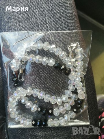 Ново бижу-колие държач за очила и маска - 3 в 1 ръчна изработка, снимка 11 - Слънчеви и диоптрични очила - 34092028