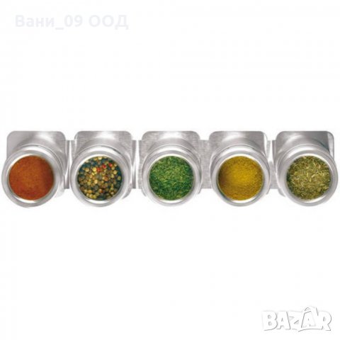 Сет канистерчета за подправки с магнитна стойка