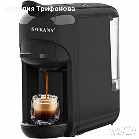 Еспресо машина SOKANY SK-516, за капсули и мляно кафе 3 в 1, 1450W, 19 бара, снимка 2 - Кафемашини - 52868094