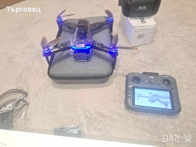 НОВ  Дрон Xiaomi A14 Pro max GPS Brushless 8K Triple Camera HD Drone, снимка 9 - Дронове и аксесоари - 52928829