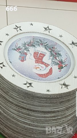 Коледни плата, снимка 2 - Чинии - 42706463