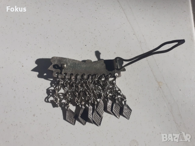 Стар възрожденски накит трепка сачан ниело, снимка 5 - Антикварни и старинни предмети - 53409918