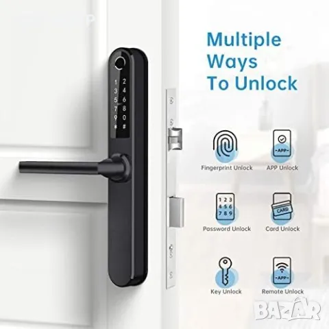 Нова Интелигентна смарт ключалка за врата с код Дом Сигурност Цифров сензорен екран, снимка 3 - Други - 49217210