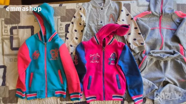 Дебели ватирани суичъри и анцузи размер 128-134 , снимка 1