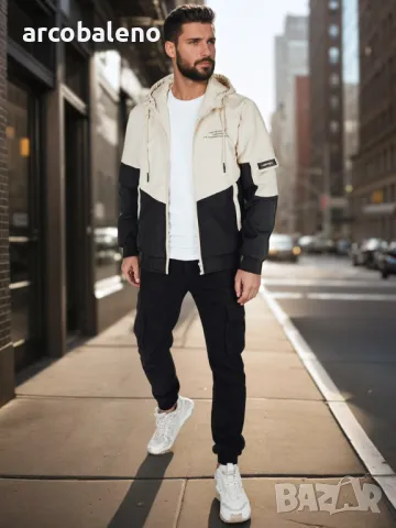 Мъжко преходно яке с качулка, 2цвята , снимка 3 - Якета - 50283134