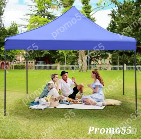 3х3м Сгъваема шатра 18кг. с непромокаемо покривало, снимка 7 - Палатки - 49173994