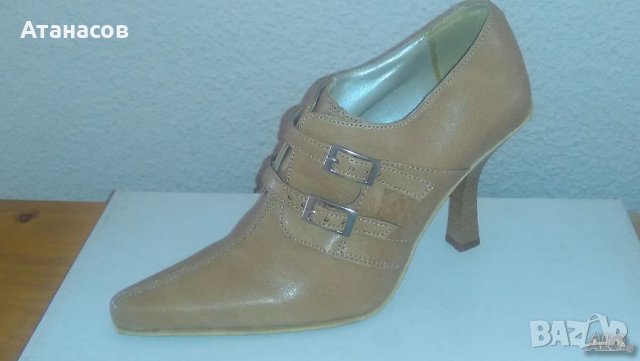 Продава български дамски обувки нови, естествена кожа от 3 до 5 лв. на чифт за всички на едро, снимка 1 - Дамски елегантни обувки - 39591373
