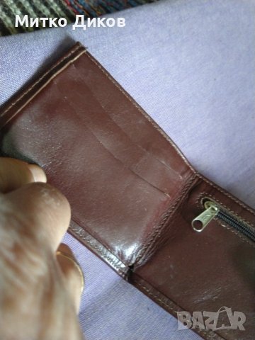 ZR марков портфейл малък 102х77мм естествена кожа, снимка 4 - Портфейли, портмонета - 40384512