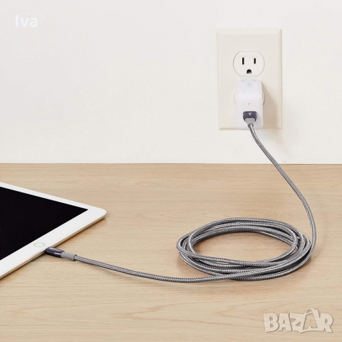 Нов Lightning-USB, MFI сертифициран кабел за айфон, iPhone, iPad 3м., снимка 5 - USB кабели - 36093380
