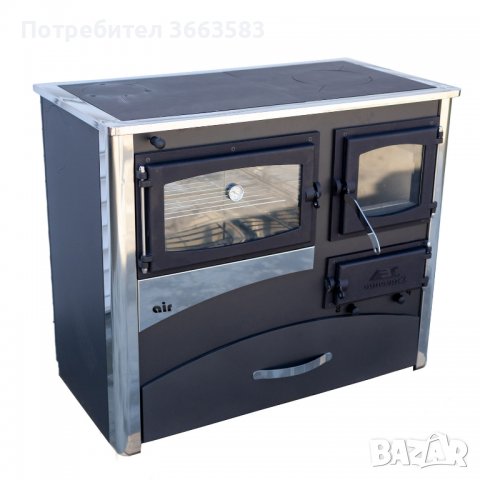 Готварска печка на дърва ABC Concept 2 Air 5 - 12 kW, ефективност 77,2%, ляв димоотвод, снимка 2 - Други стоки за дома - 39914411