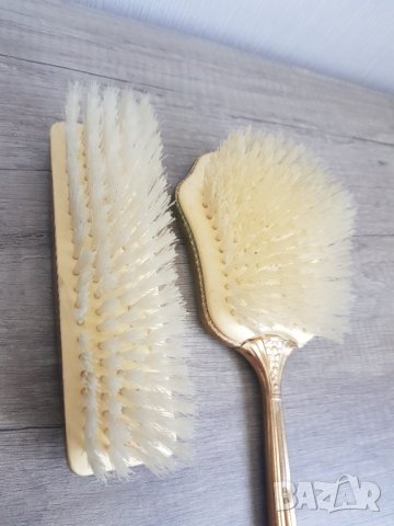 Ретро комплект дамска четка за коса и четка за дрехи, снимка 6 - Антикварни и старинни предмети - 41791190