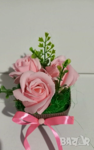 подаръчни кашпи със сапунени рози , снимка 2 - Подаръци за жени - 51623465