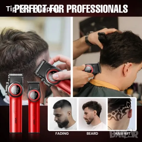 Професионален комплект за бръснене VGR V-001PRO и V-977 – максимална прецизност и мощност в едно, снимка 3 - Електрически самобръсначки - 50419326