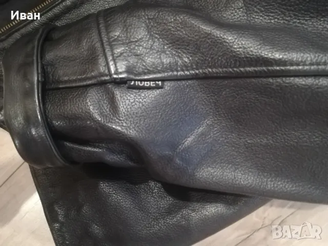 Кожено яке Телешки бокс, снимка 3 - Якета - 48643109