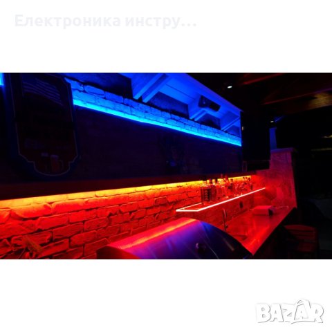 LED лента, цветна RGB, 5 метра водоустойчива с дистанционно управление