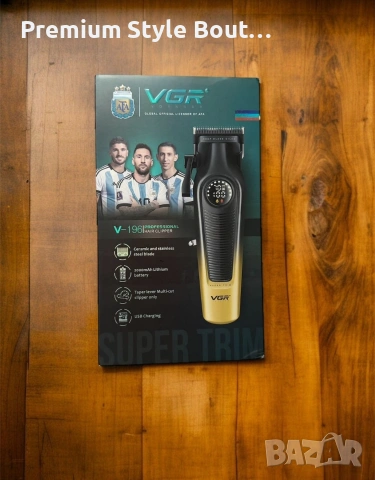 Професионална машинка за подстригване VGR V-196 – Прецизност, удобство и стил в едно устройство