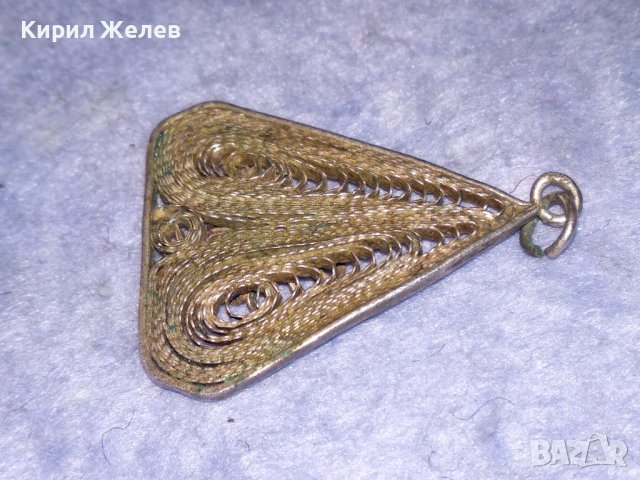 19век ФИЛИГРАНЕН СРЕБЪРЕН НАКИТ МЕДАЛЬОН ВИСОКА ПРОБА СРЕБРО ИЗЦЯЛО РЪЧНА МАЙСТОРСКА ИЗРАБОТКА 18042, снимка 9 - Антикварни и старинни предмети - 40940360