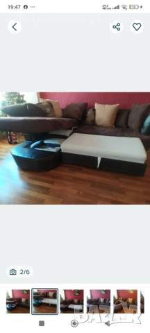 Ъглов диван с функция за сън , снимка 5 - Дивани и мека мебел - 52805620