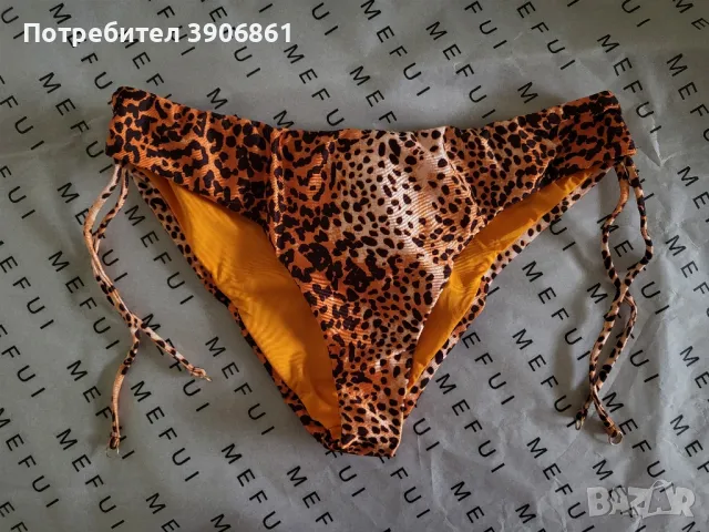 Италиански бански от две части тип триъгълник - тигров десен, снимка 4 - Бански костюми - 49461490