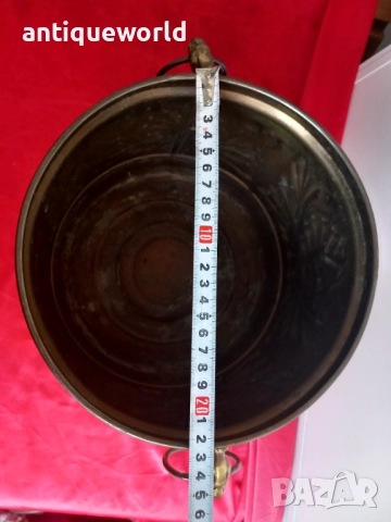 Драконови Глави, Голям Месингов Съд с Позлата, снимка 8 - Антикварни и старинни предмети - 52845808