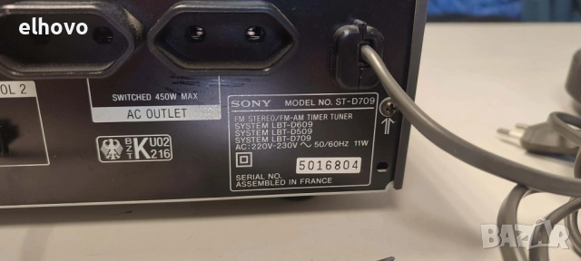 Стерео тунер SONY ST-D709, снимка 4 - Ресийвъри, усилватели, смесителни пултове - 53452914