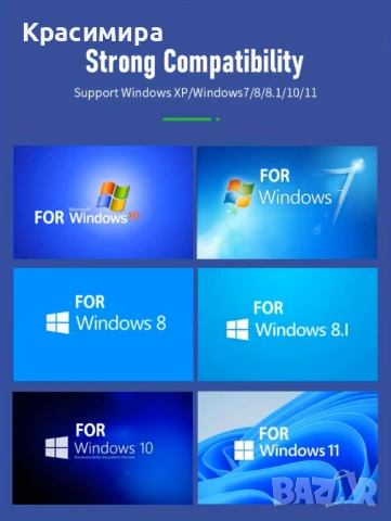 Мощен Bluetooth+WiFi Wireless Network USB Adapter, 2-in-1, 4.2+Dual-Band 1300Mbps, снимка 11 - Мрежови адаптери - 53433609