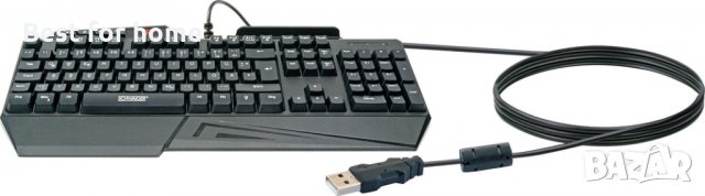 Геймърска клавиатура SCHWAIGER Gaming Tastatur GT108, RGB подсветка, снимка 3 - Клавиатури и мишки - 35948201
