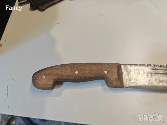 Стар голям нож 44 см, снимка 7 - Колекции - 47617002