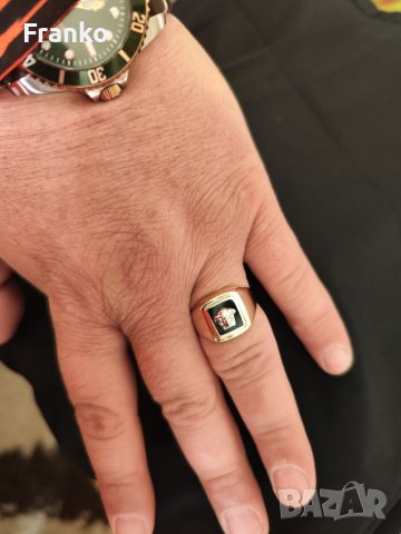 Златен пръстен Versace 14карата 4,92gr, снимка 3 - Пръстени - 40445807