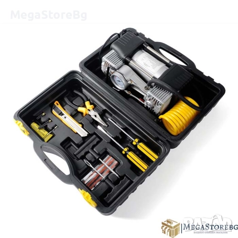 Двуцилиндров Компресор с инструменти и куфар PA1132, снимка 3 - Аксесоари и консумативи - 52060336