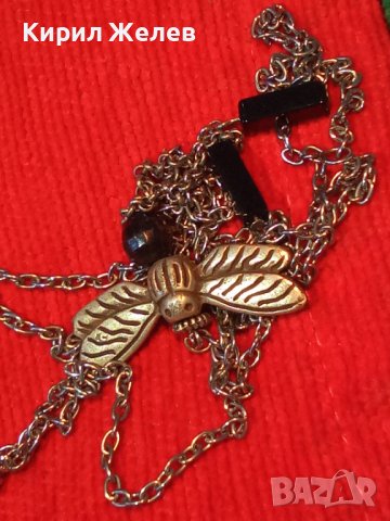 ФИГУРАЛНА СРЕБРИСТА АРТ ВИСУЛКА ПЕНДАНТ с ВЕРИЖКА НАКИТ БИЖУ УКРАШЕНИЕ МЕДАЛЬОН 5531, снимка 2 - Колиета, медальони, синджири - 35273866